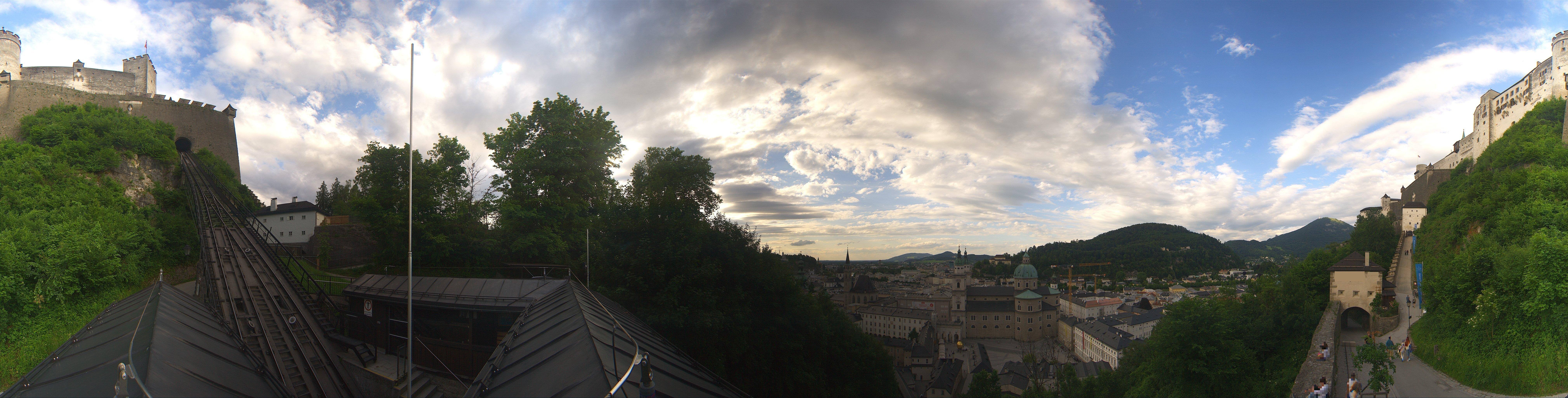 Archiv Foto Webcam Panorama Salzburg Festungsbahn