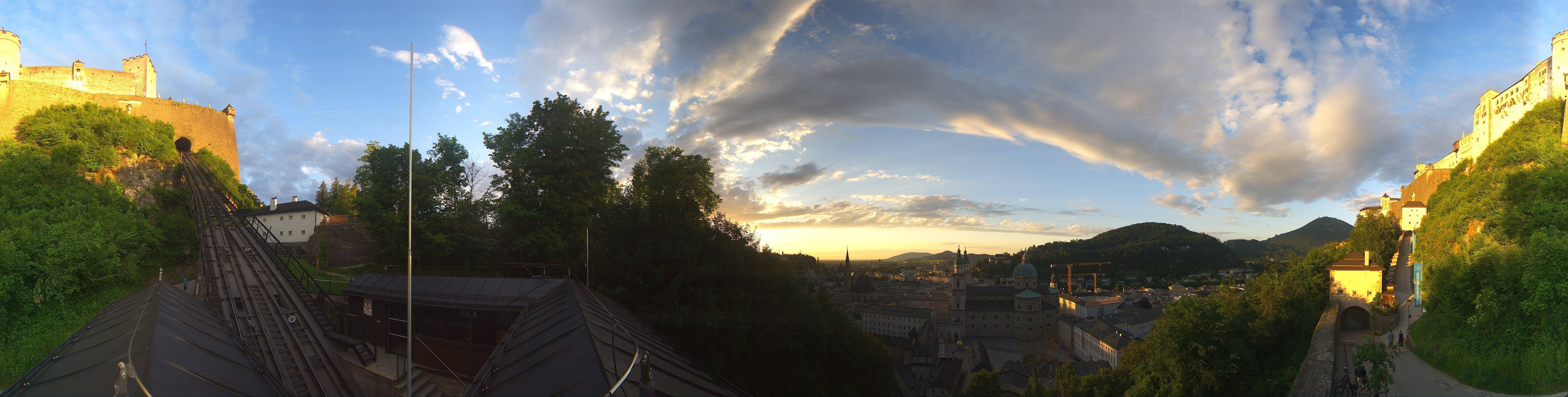 Archiv Foto Webcam Panorama Salzburg Festungsbahn