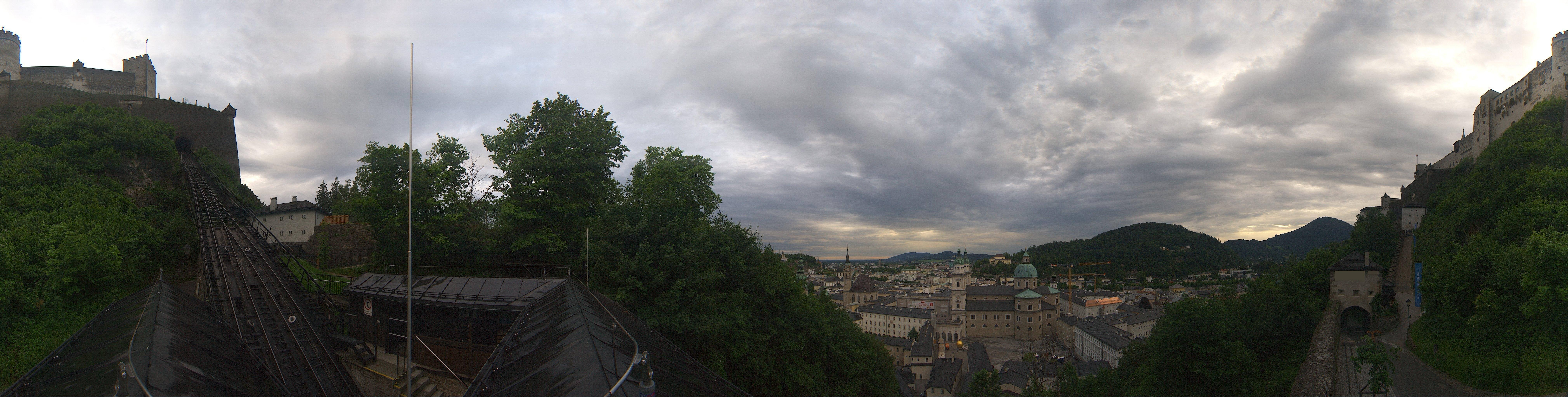 Archiv Foto Webcam Panorama Salzburg Festungsbahn