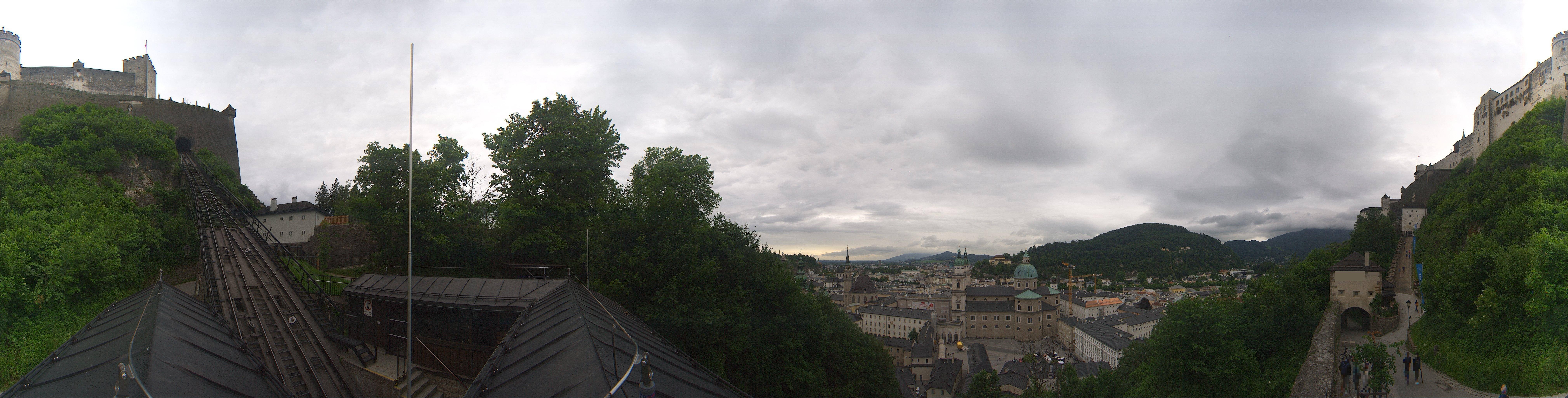 Archiv Foto Webcam Panorama Salzburg Festungsbahn