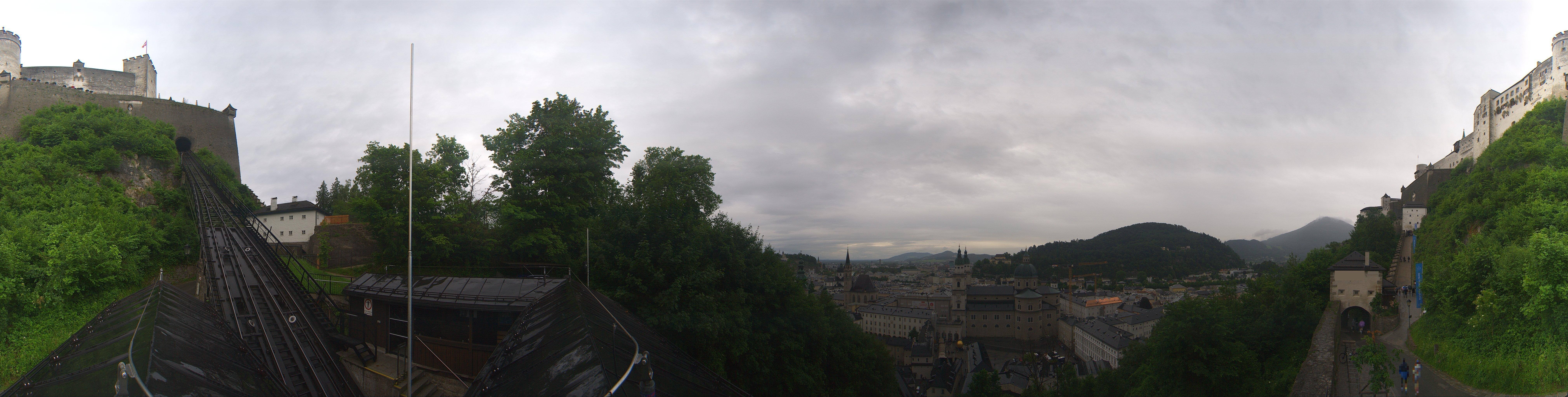 Archiv Foto Webcam Panorama Salzburg Festungsbahn