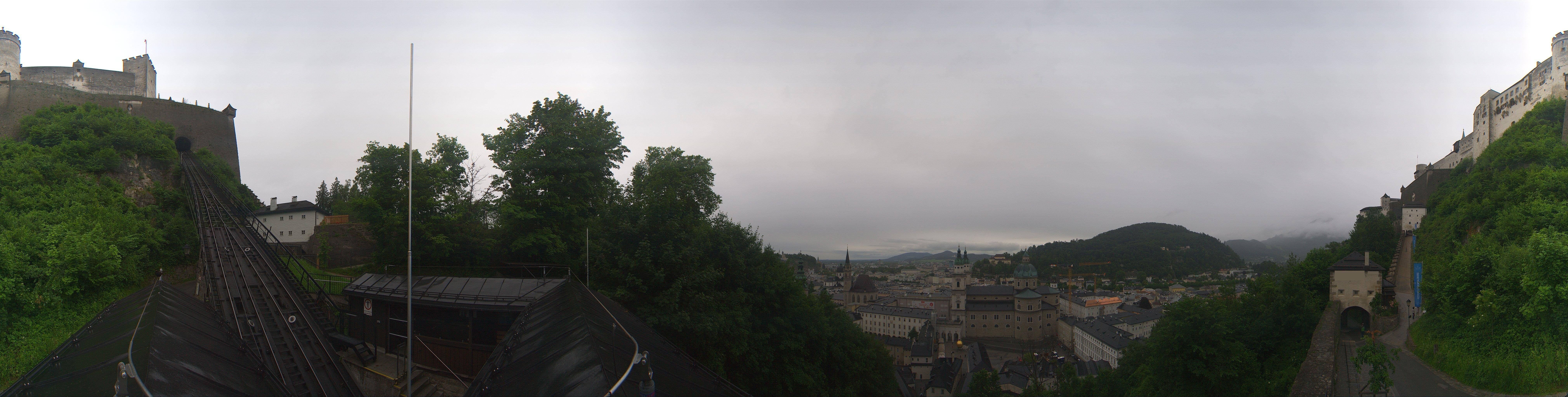 Archiv Foto Webcam Panorama Salzburg Festungsbahn