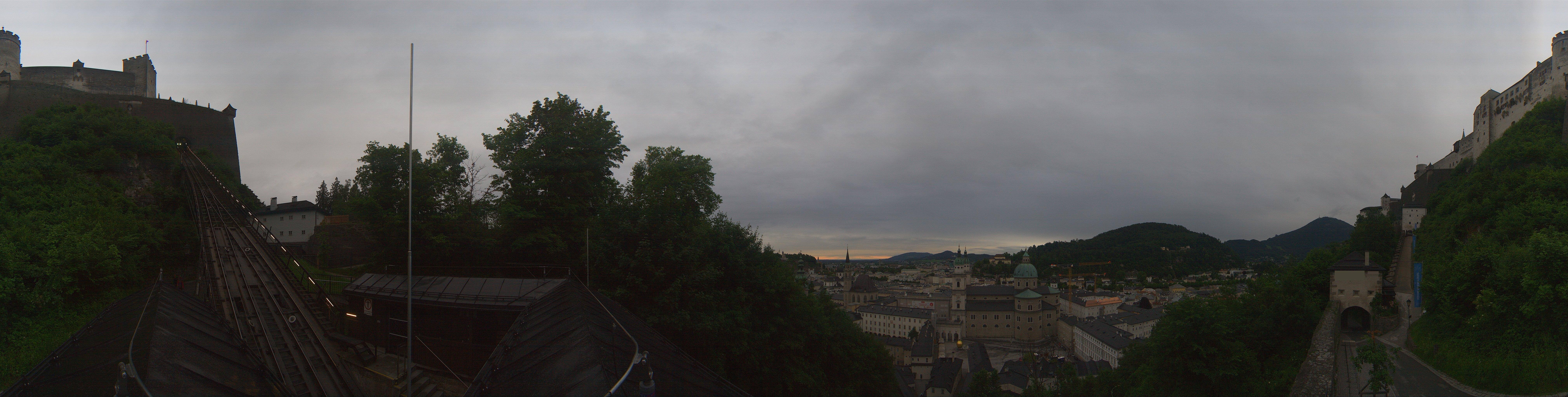 Archiv Foto Webcam Panorama Salzburg Festungsbahn