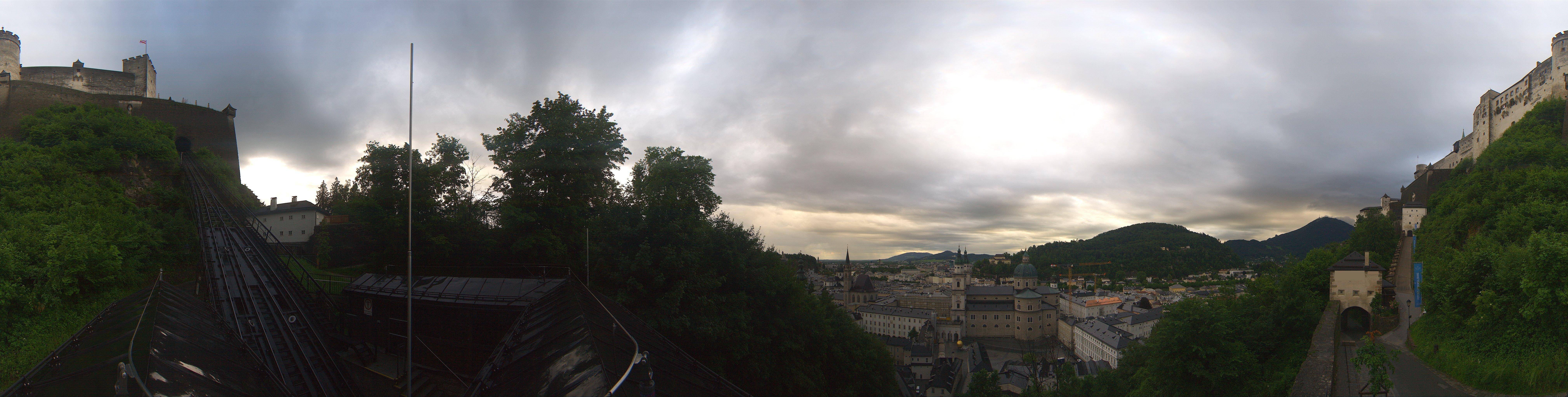 Archiv Foto Webcam Panorama Salzburg Festungsbahn