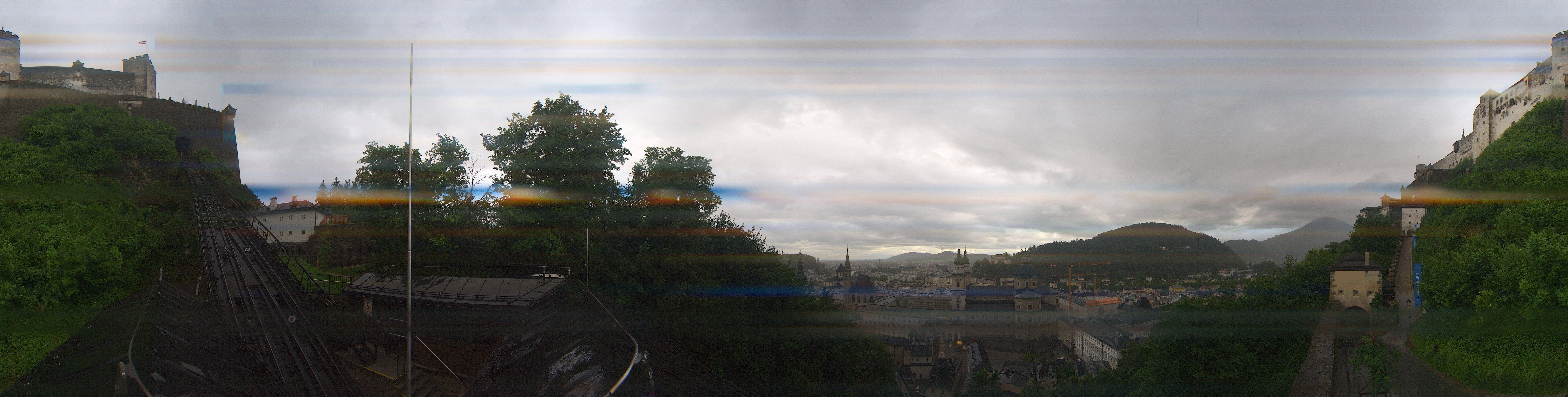 Archiv Foto Webcam Panorama Salzburg Festungsbahn