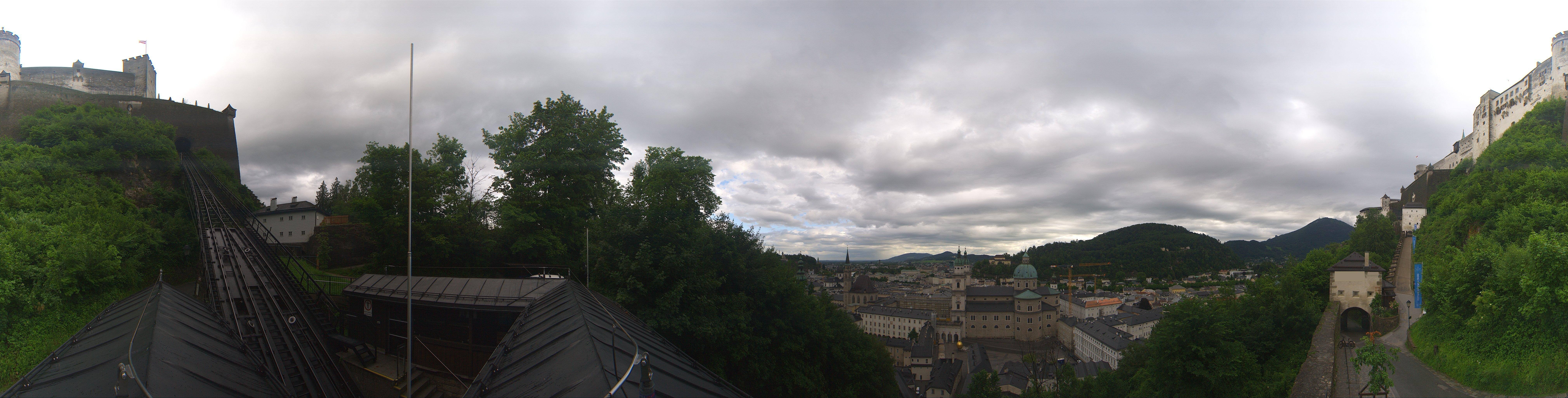 Archiv Foto Webcam Panorama Salzburg Festungsbahn