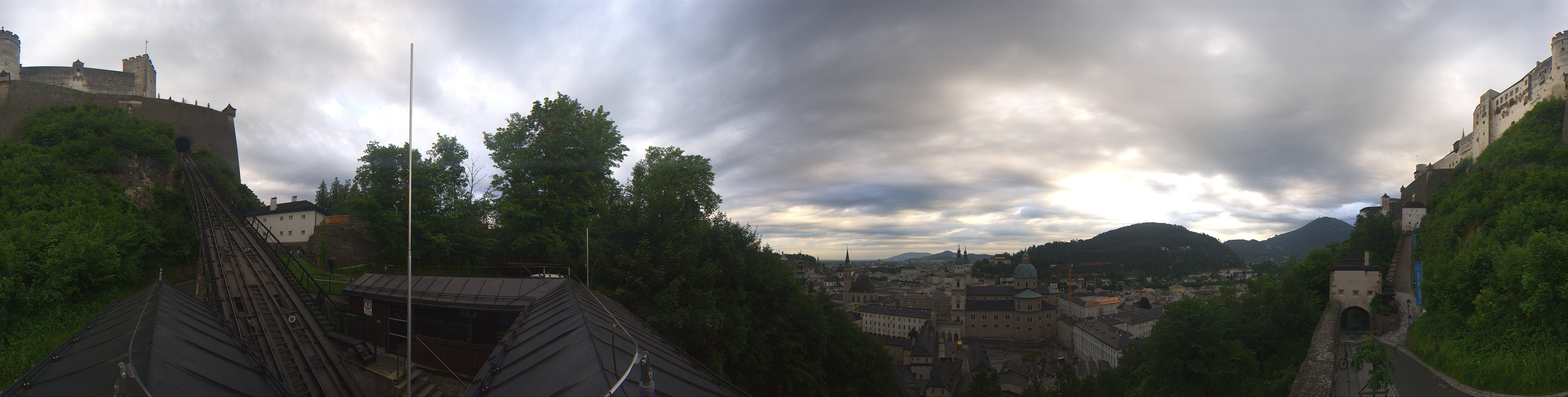 Archiv Foto Webcam Panorama Salzburg Festungsbahn