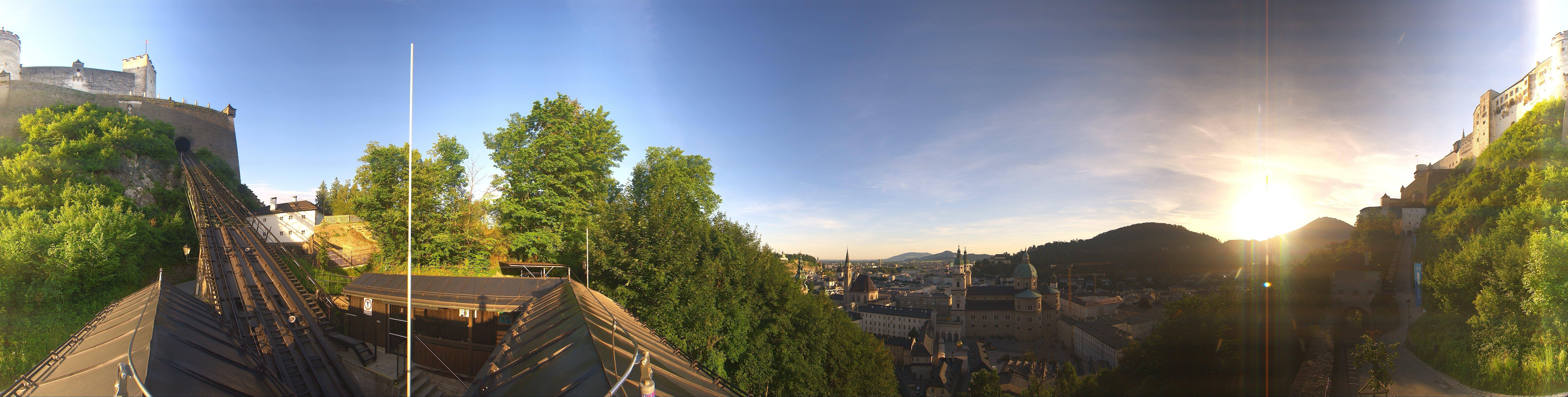 Archiv Foto Webcam Panorama Salzburg Festungsbahn