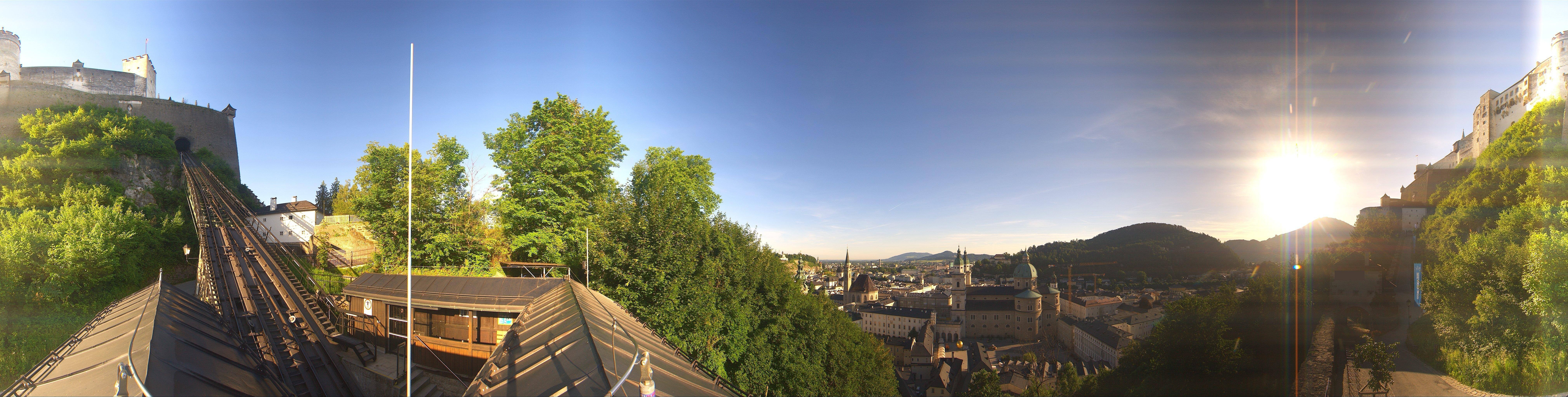 Archiv Foto Webcam Panorama Salzburg Festungsbahn