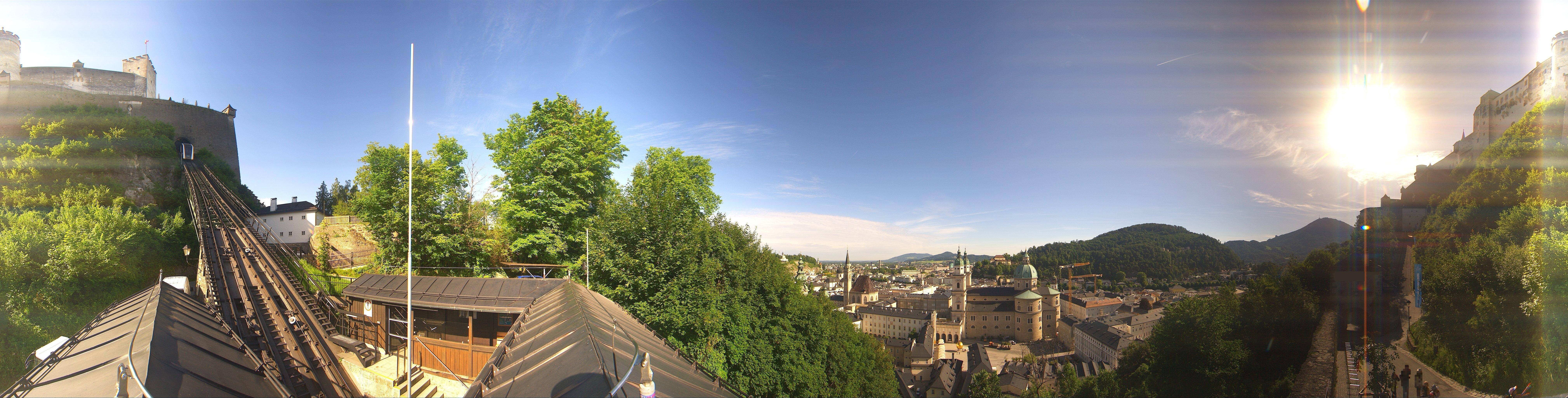 Archiv Foto Webcam Panorama Salzburg Festungsbahn