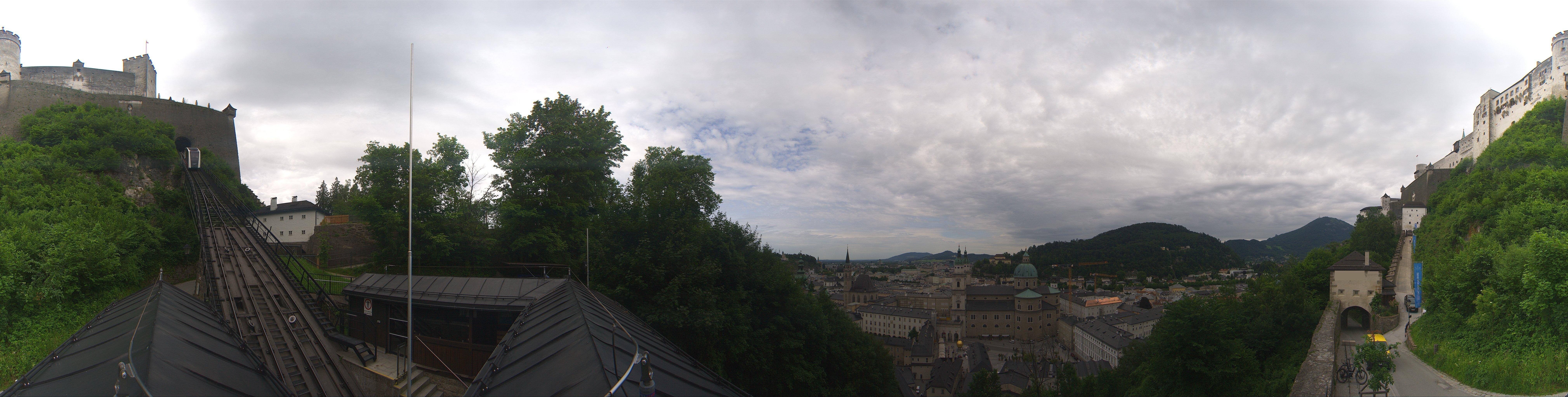 Archiv Foto Webcam Panorama Salzburg Festungsbahn