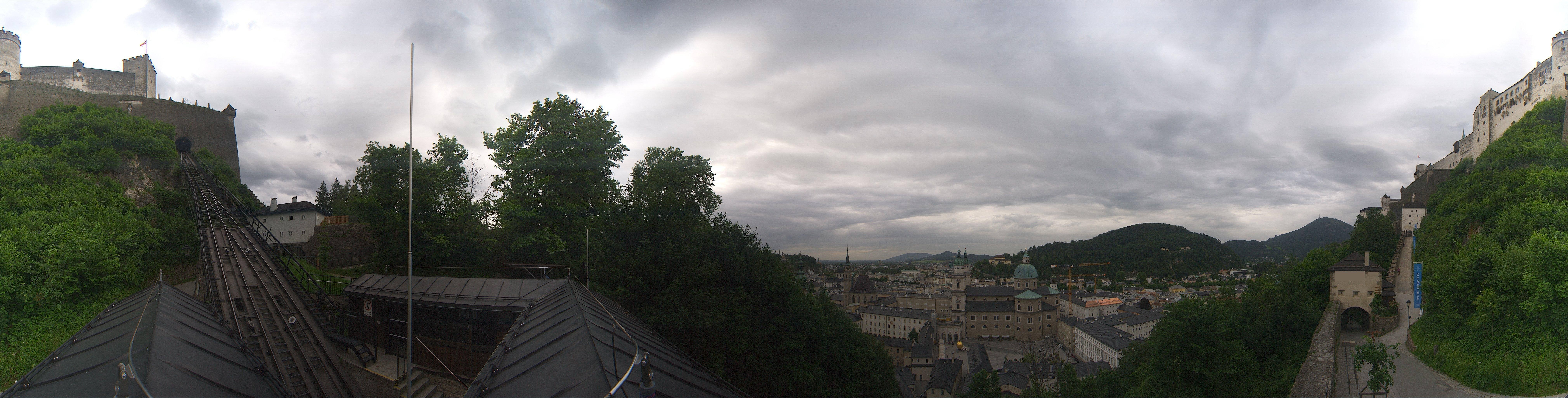 Archiv Foto Webcam Panorama Salzburg Festungsbahn