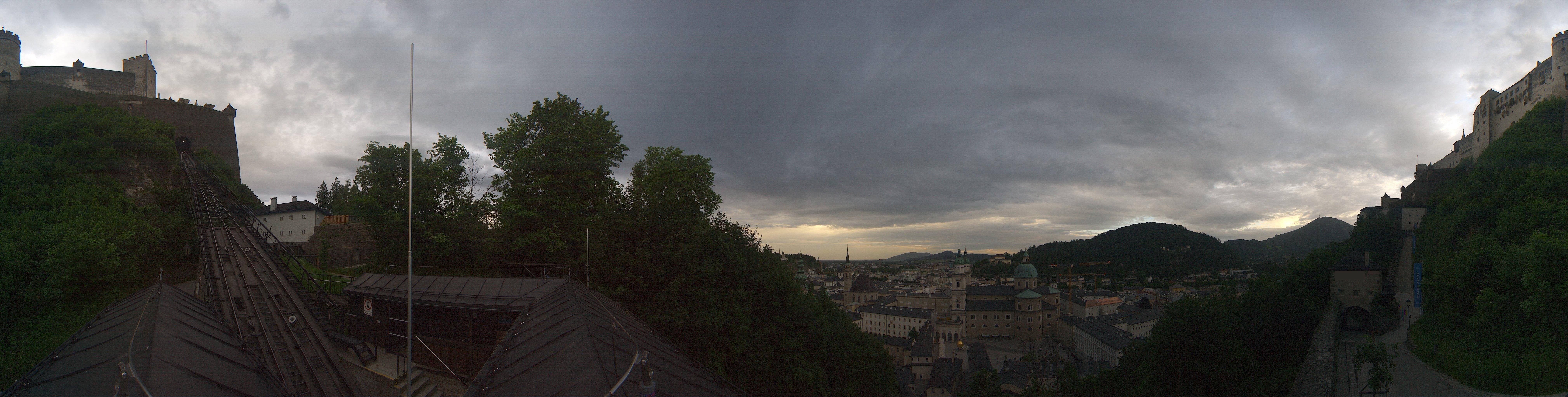 Archiv Foto Webcam Panorama Salzburg Festungsbahn