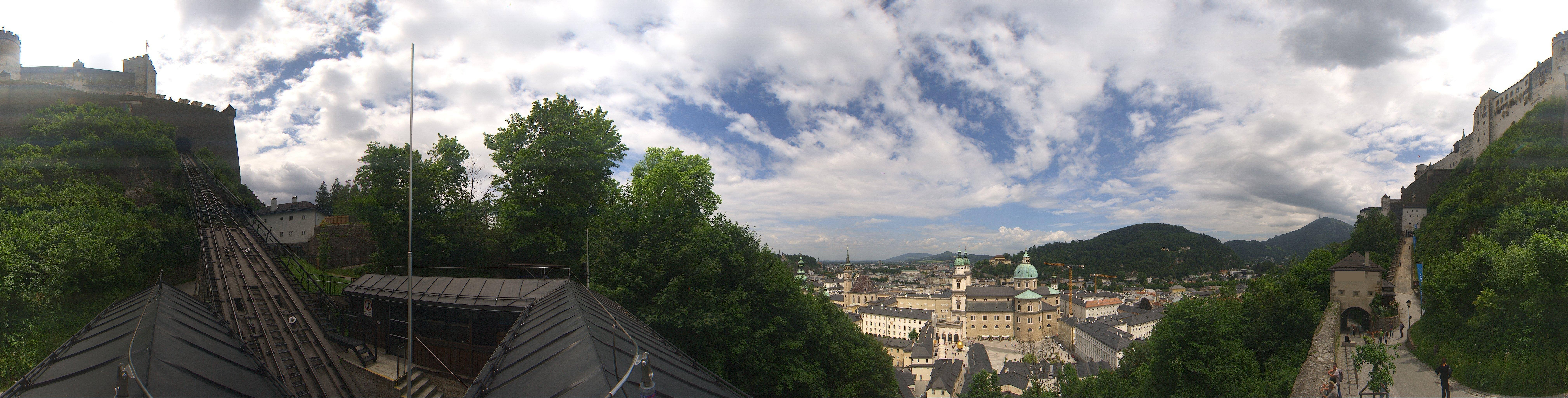 Archiv Foto Webcam Panorama Salzburg Festungsbahn