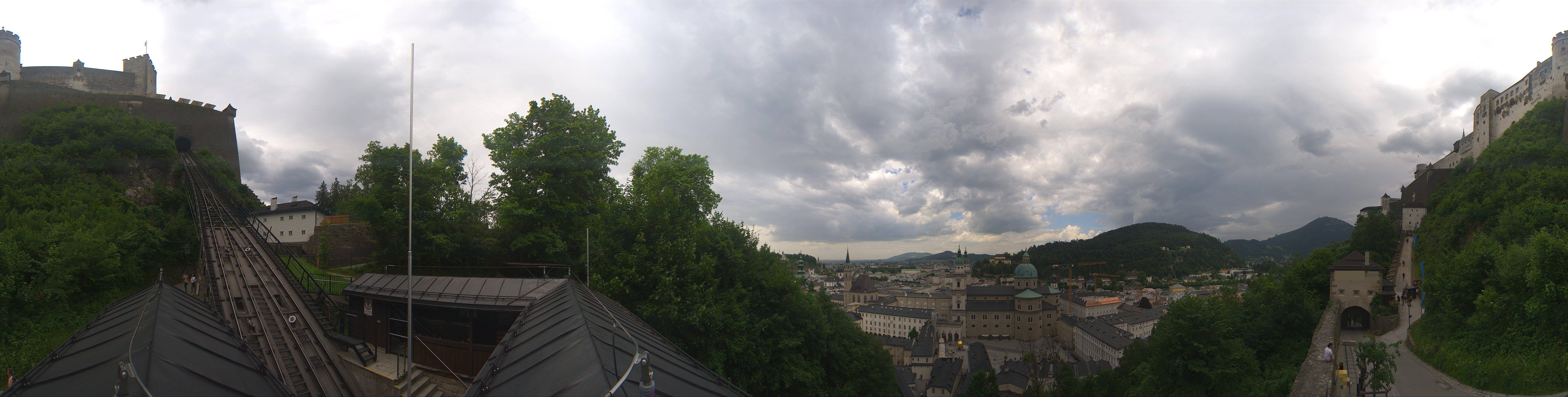 Archiv Foto Webcam Panorama Salzburg Festungsbahn