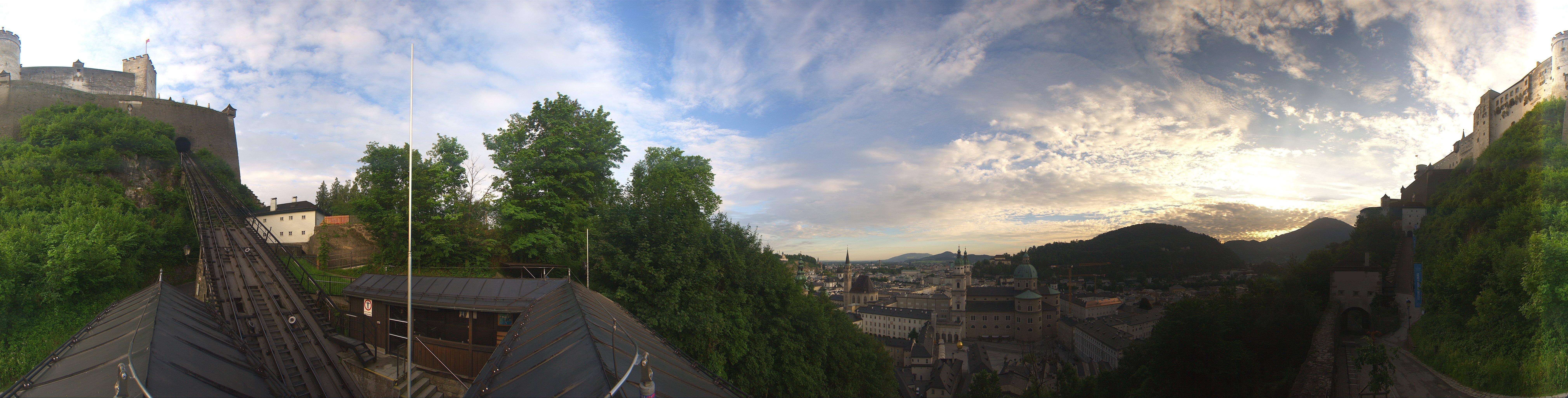 Archiv Foto Webcam Panorama Salzburg Festungsbahn