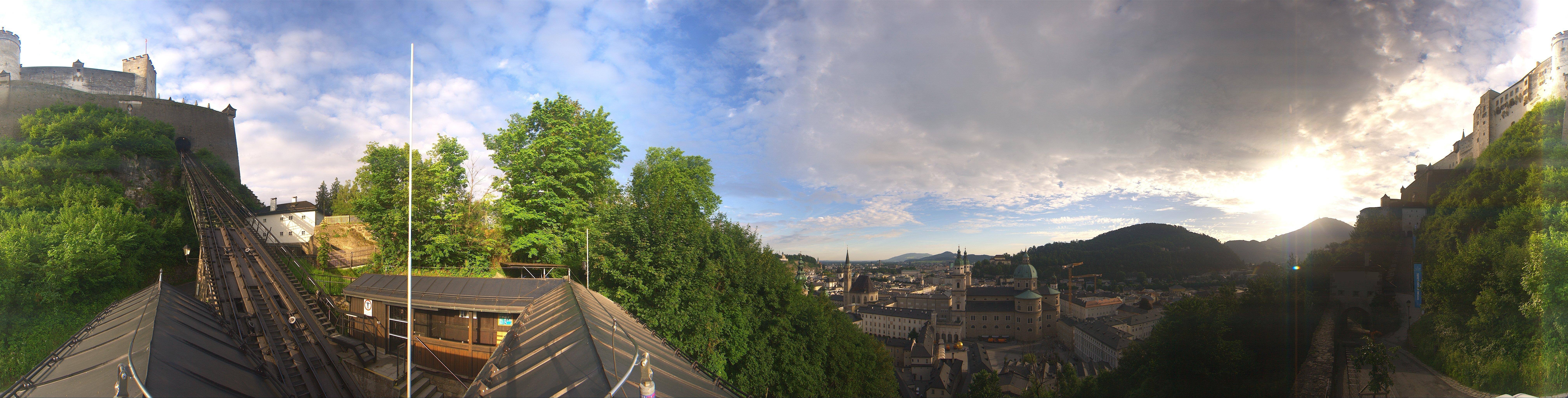 Archiv Foto Webcam Panorama Salzburg Festungsbahn