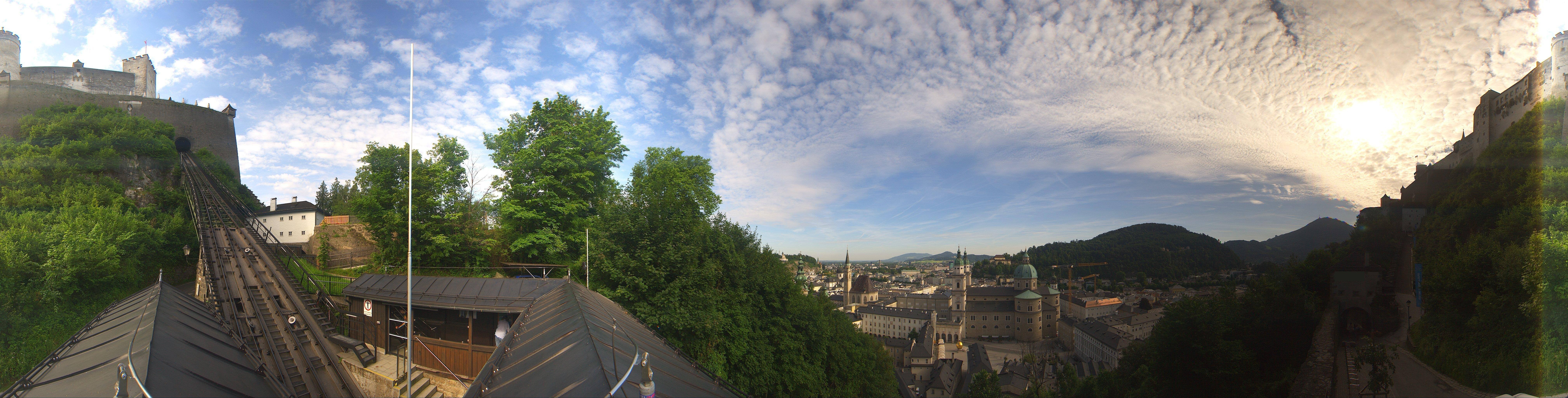 Archiv Foto Webcam Panorama Salzburg Festungsbahn