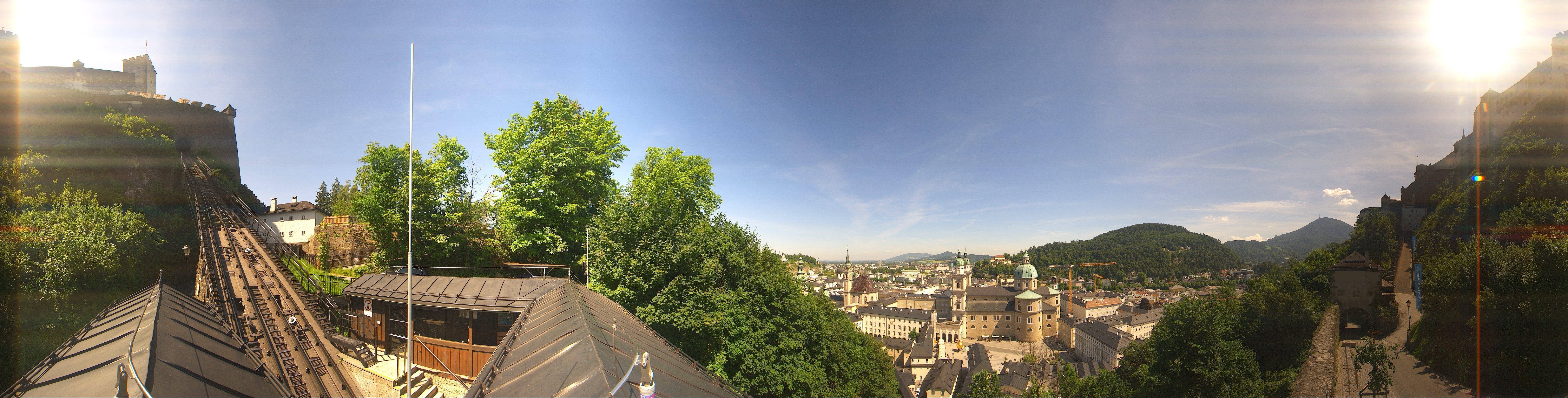 Archiv Foto Webcam Panorama Salzburg Festungsbahn