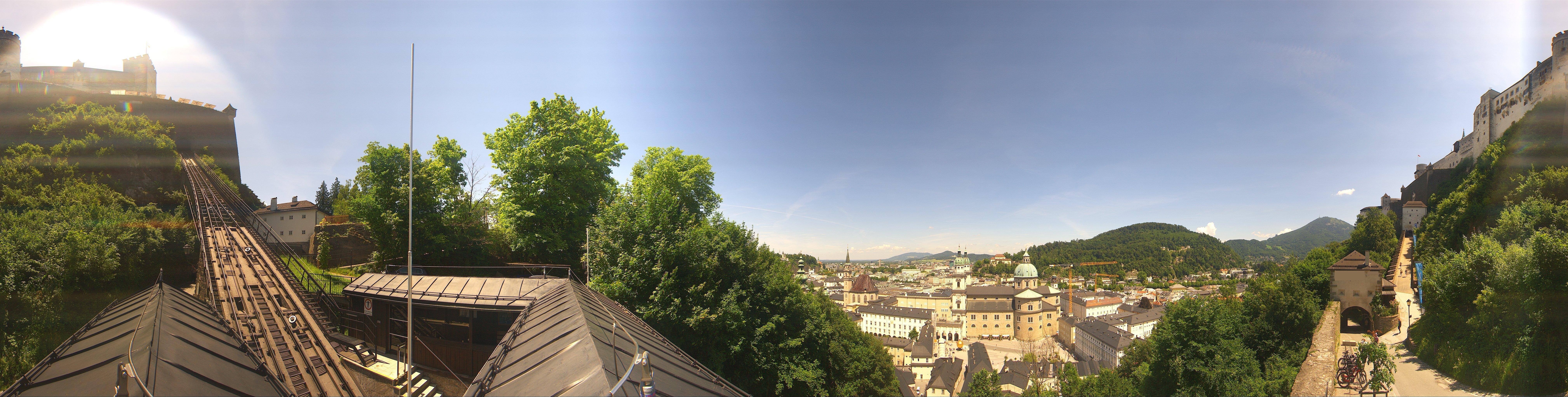 Archiv Foto Webcam Panorama Salzburg Festungsbahn