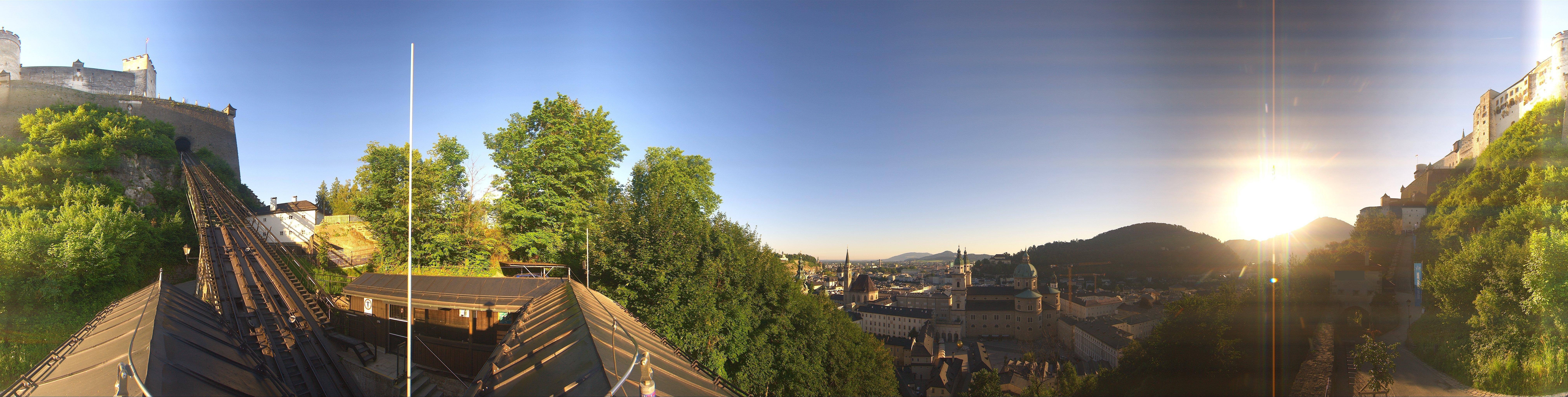 Archiv Foto Webcam Panorama Salzburg Festungsbahn