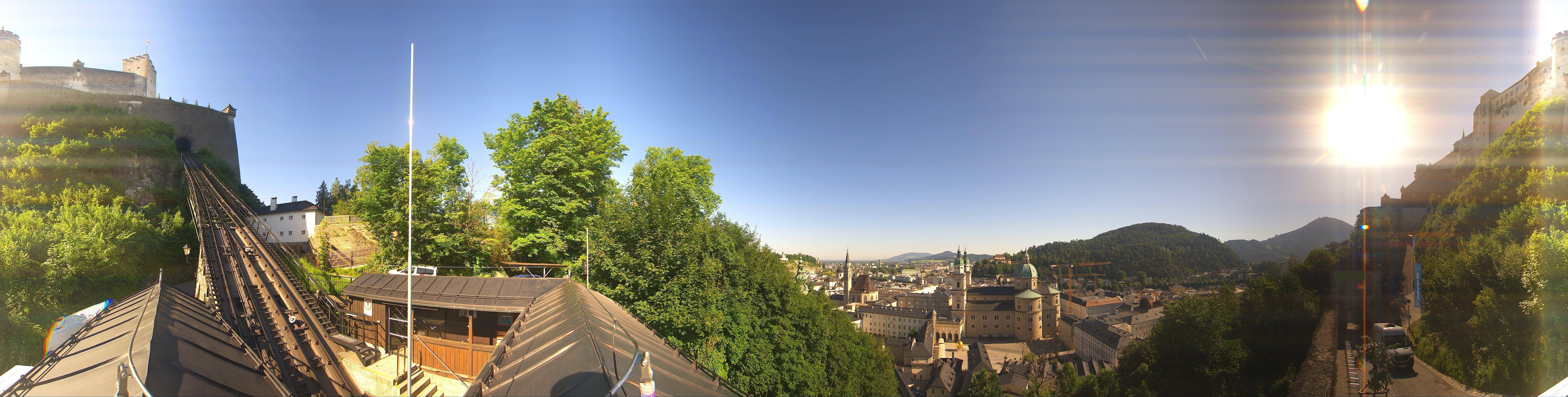 Archiv Foto Webcam Panorama Salzburg Festungsbahn