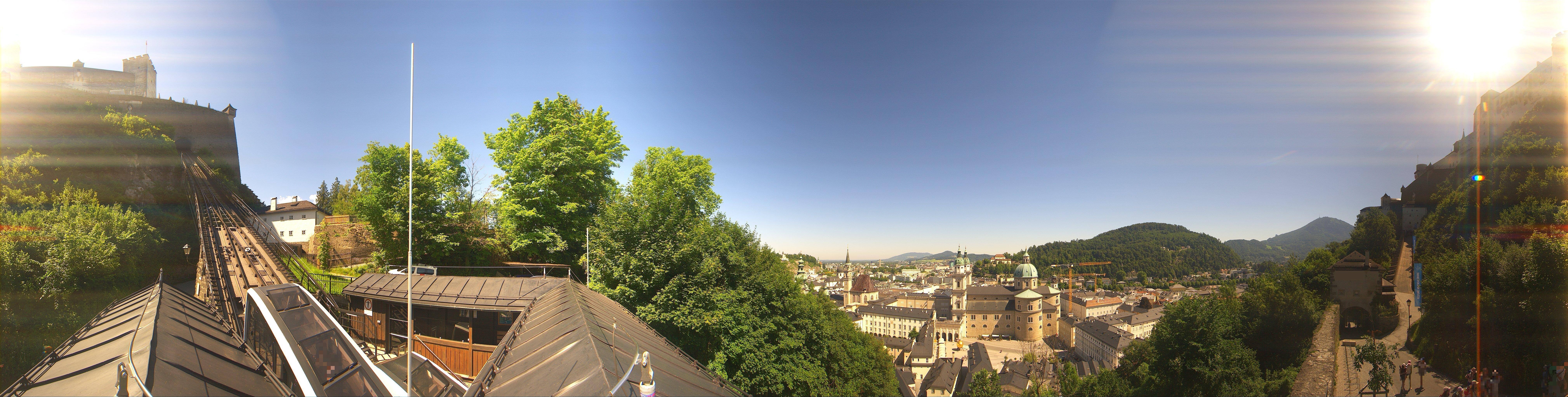 Archiv Foto Webcam Panorama Salzburg Festungsbahn