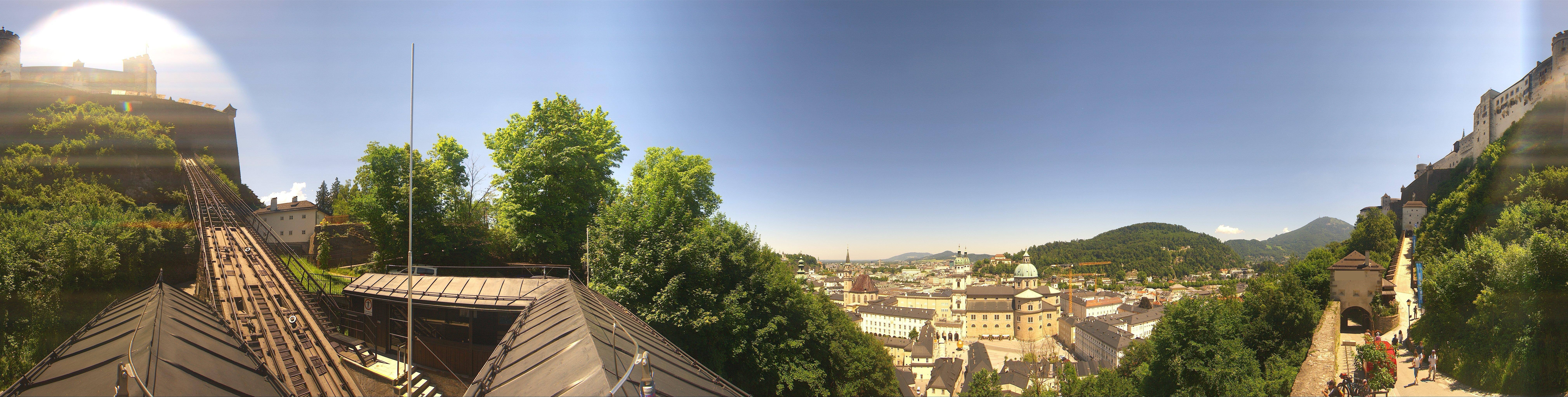 Archiv Foto Webcam Panorama Salzburg Festungsbahn