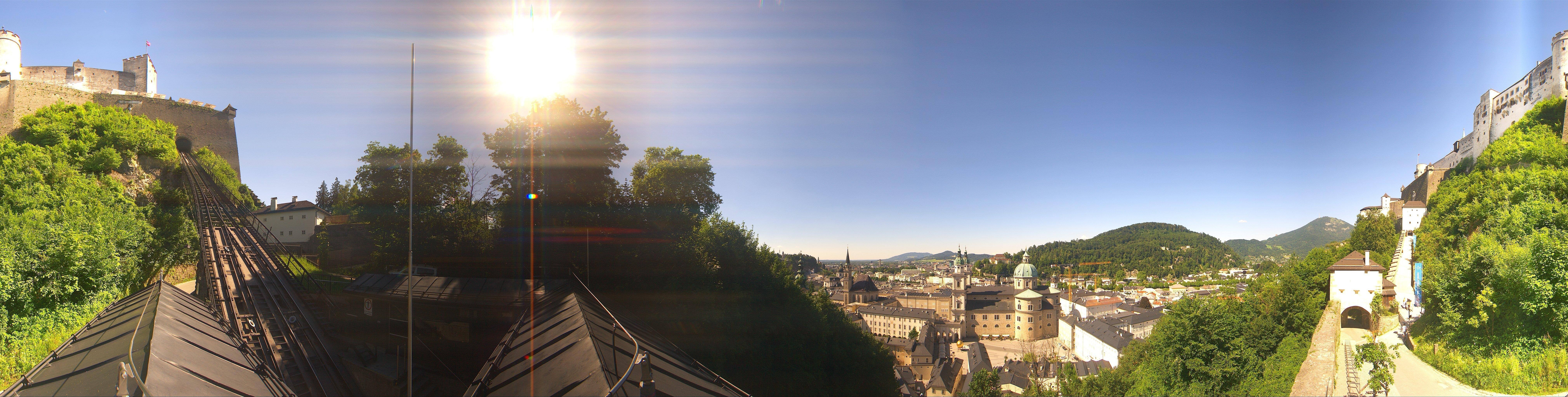 Archiv Foto Webcam Panorama Salzburg Festungsbahn