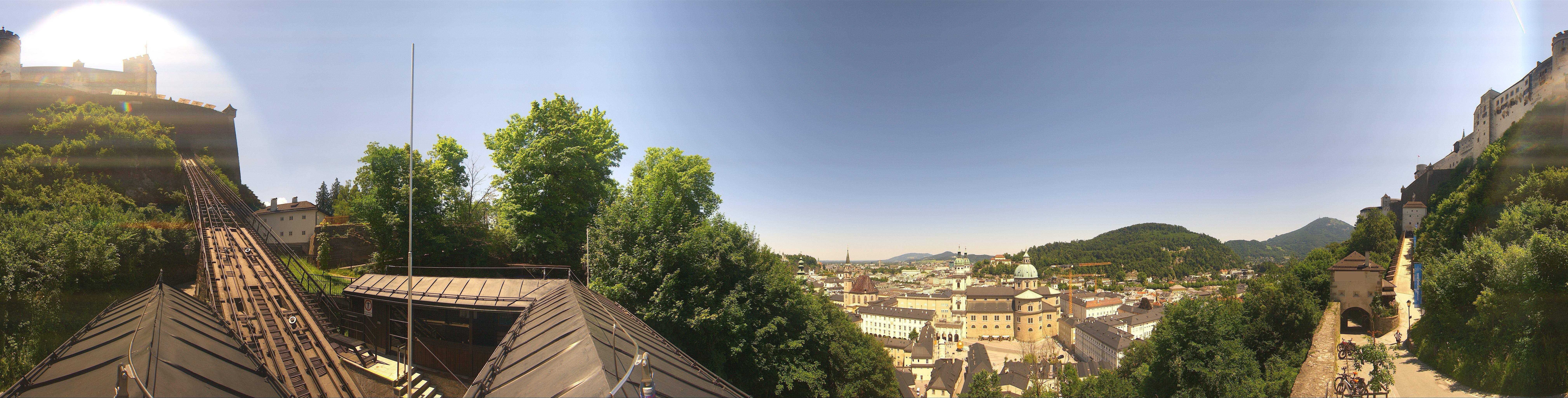 Archiv Foto Webcam Panorama Salzburg Festungsbahn