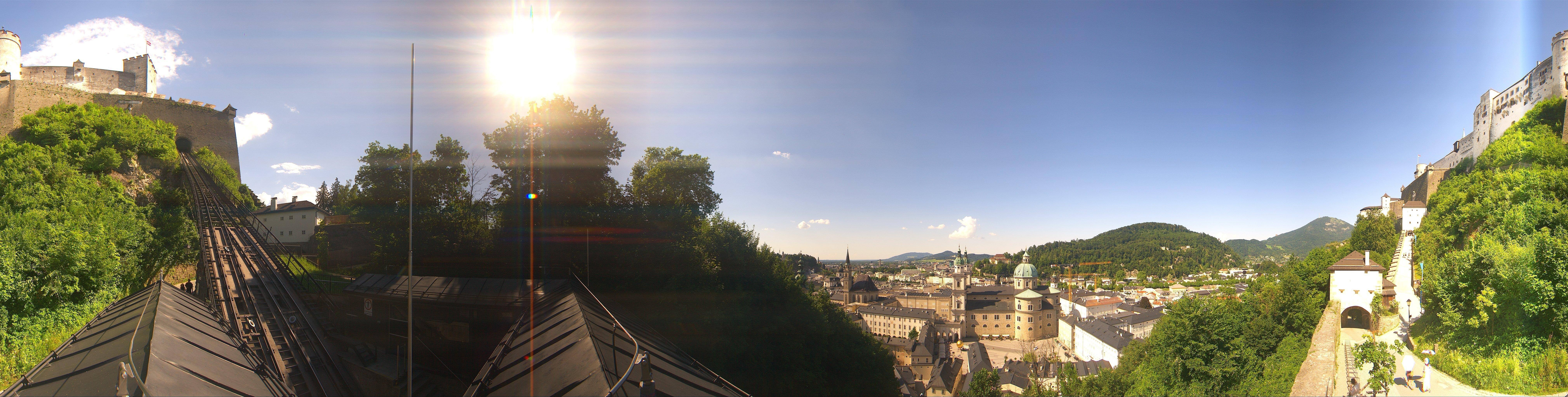 Archiv Foto Webcam Panorama Salzburg Festungsbahn