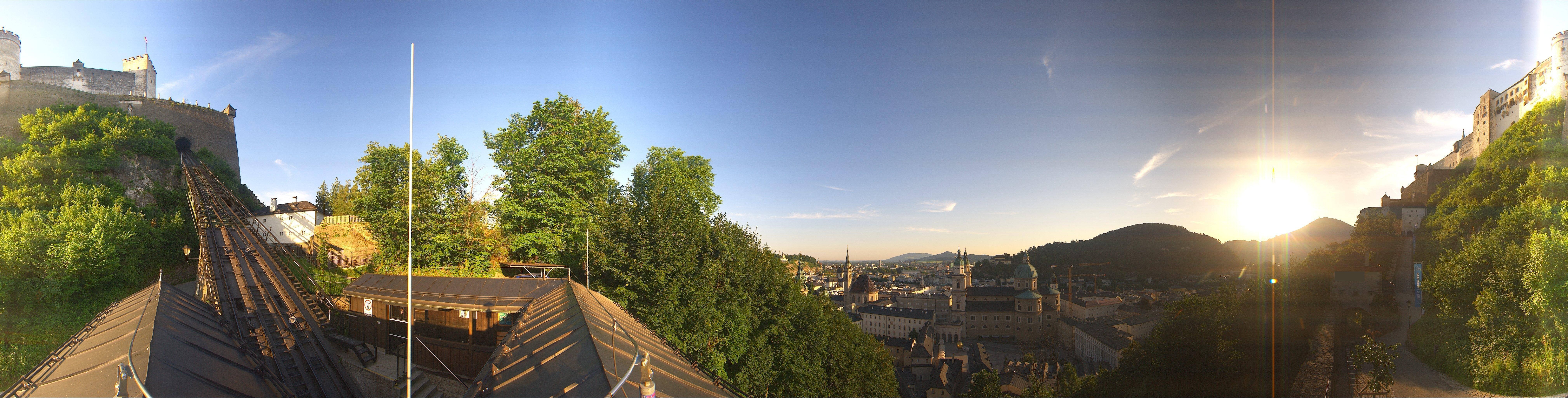 Archiv Foto Webcam Panorama Salzburg Festungsbahn
