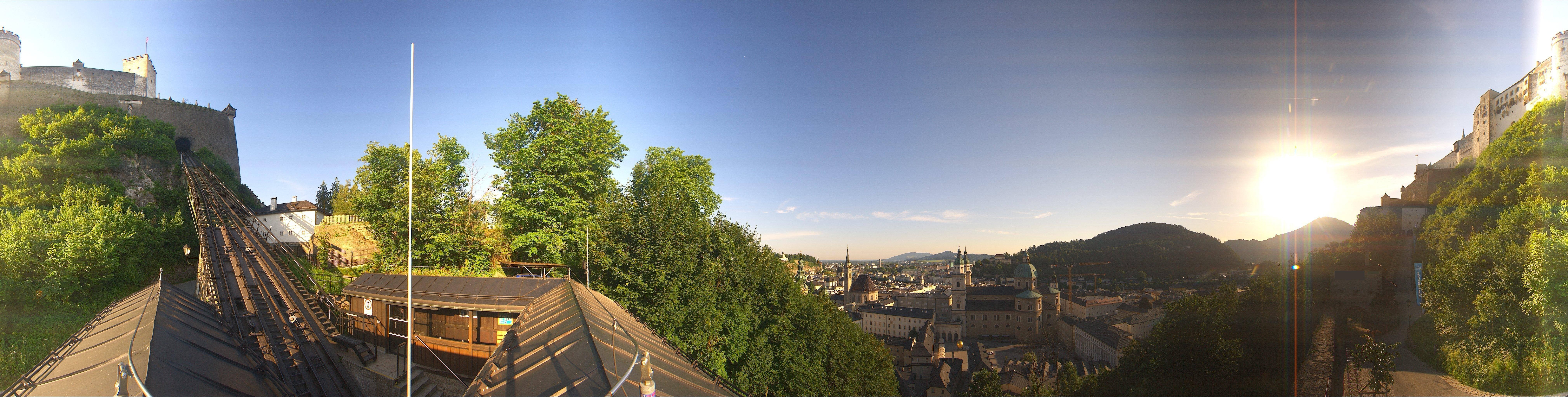 Archiv Foto Webcam Panorama Salzburg Festungsbahn