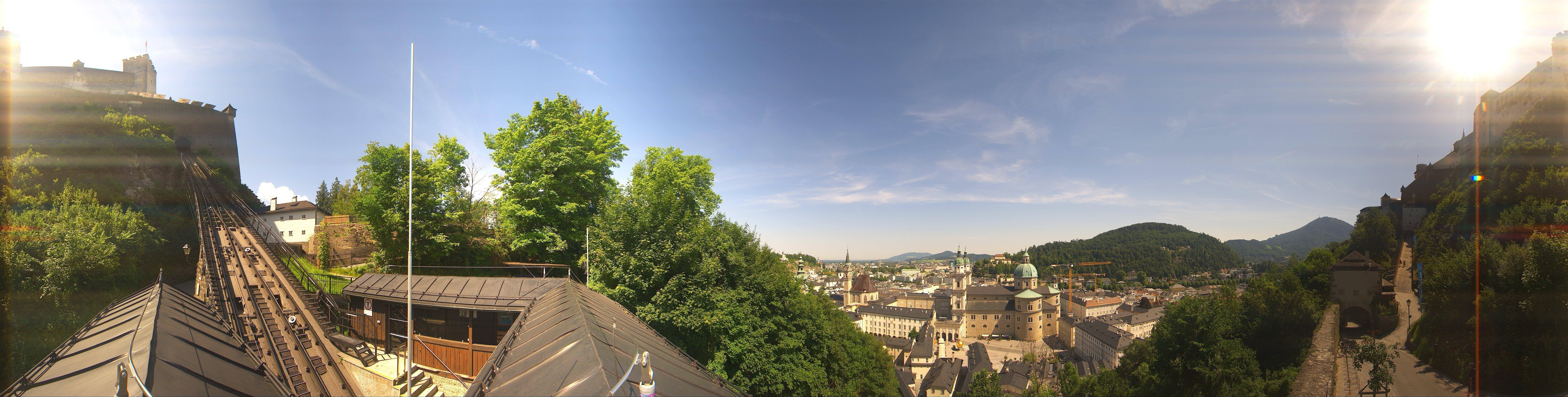 Archiv Foto Webcam Panorama Salzburg Festungsbahn