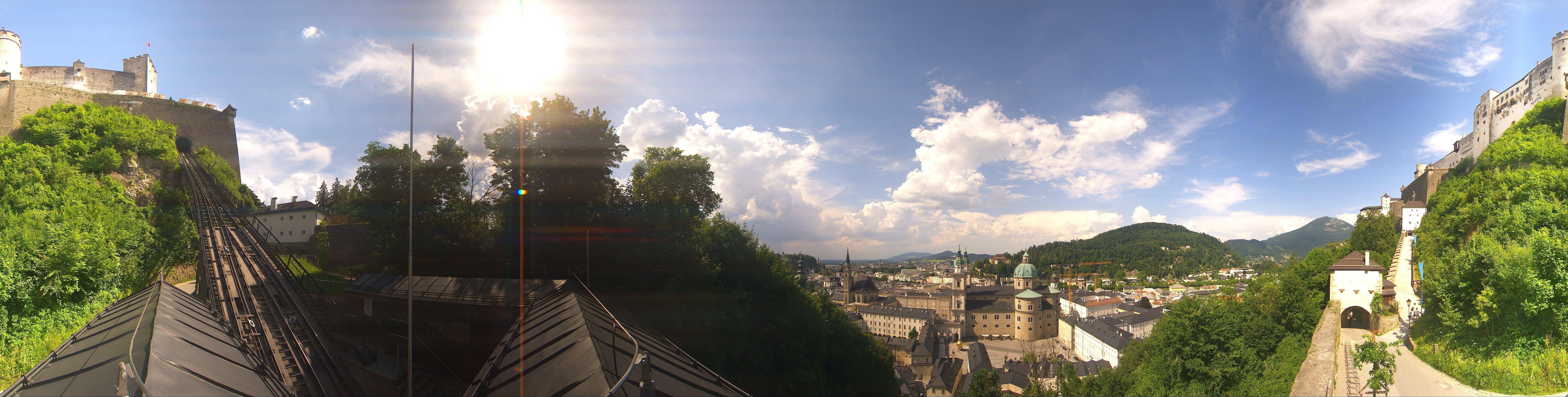 Archiv Foto Webcam Panorama Salzburg Festungsbahn