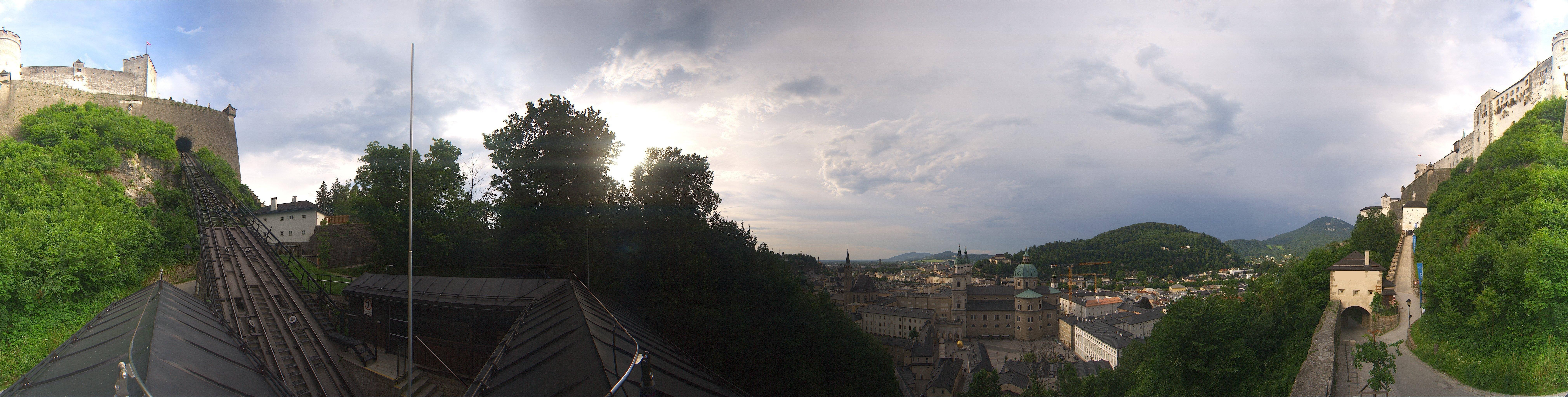 Archiv Foto Webcam Panorama Salzburg Festungsbahn