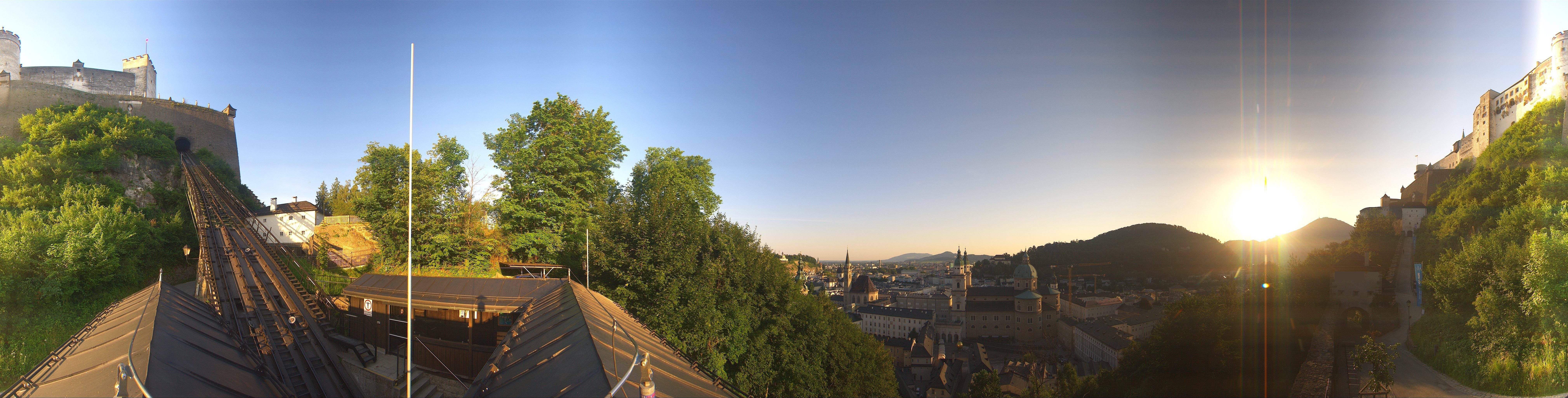 Archiv Foto Webcam Panorama Salzburg Festungsbahn