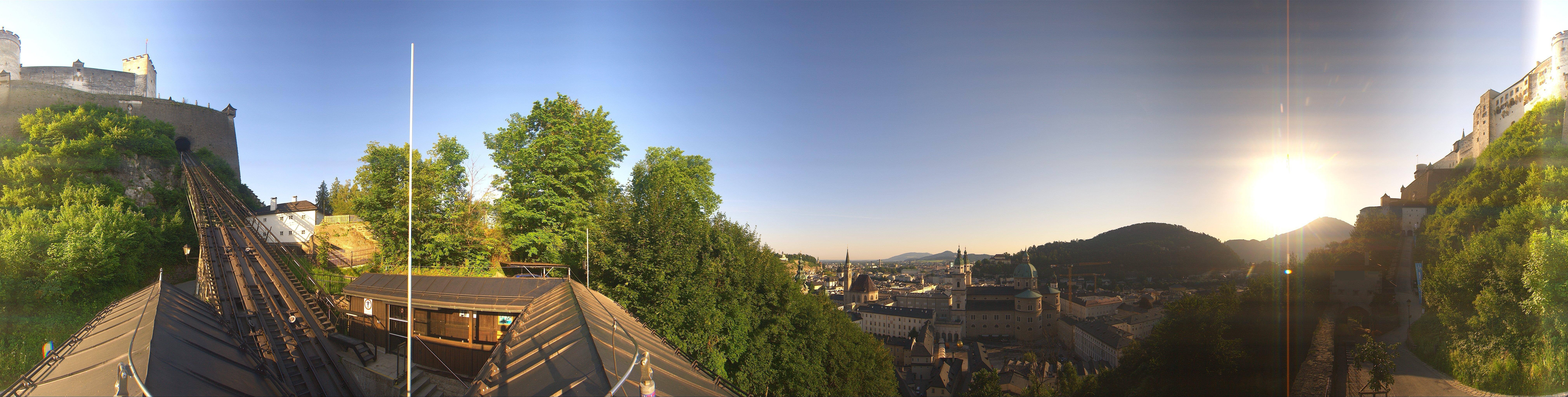 Archiv Foto Webcam Panorama Salzburg Festungsbahn
