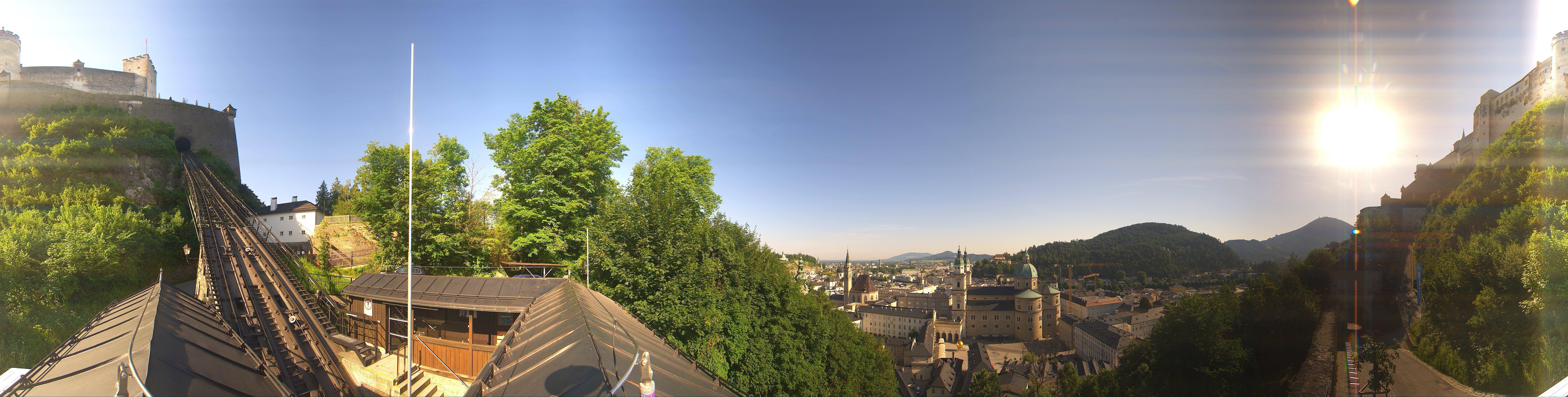 Archiv Foto Webcam Panorama Salzburg Festungsbahn