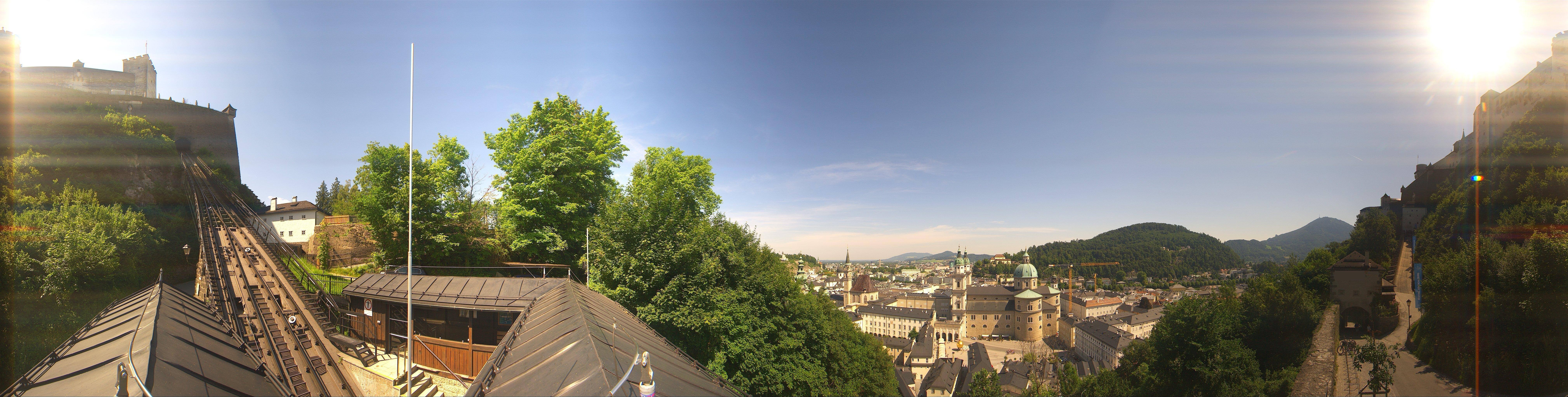 Archiv Foto Webcam Panorama Salzburg Festungsbahn
