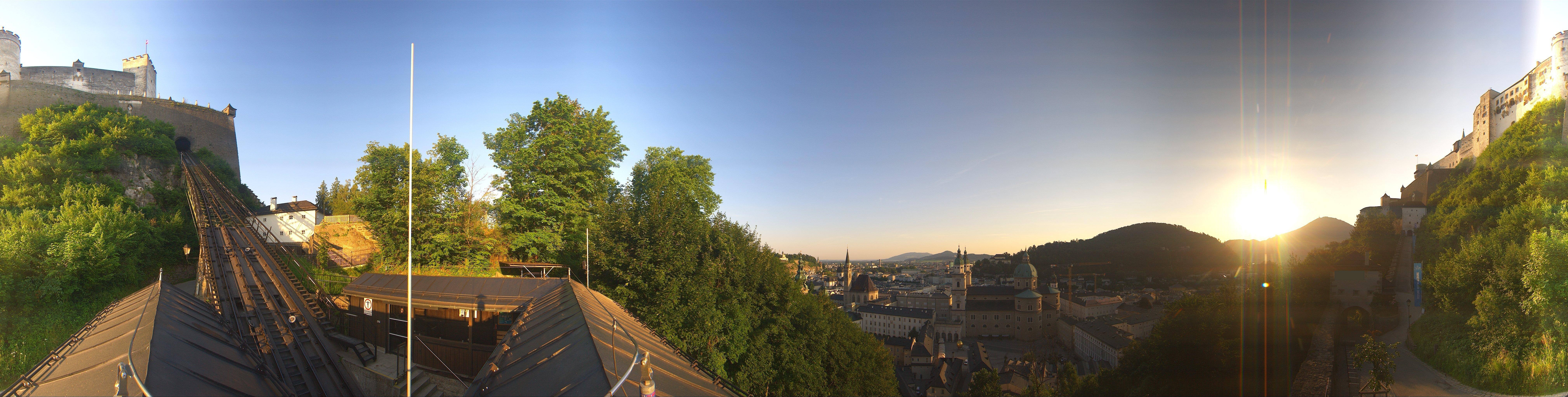 Archiv Foto Webcam Panorama Salzburg Festungsbahn