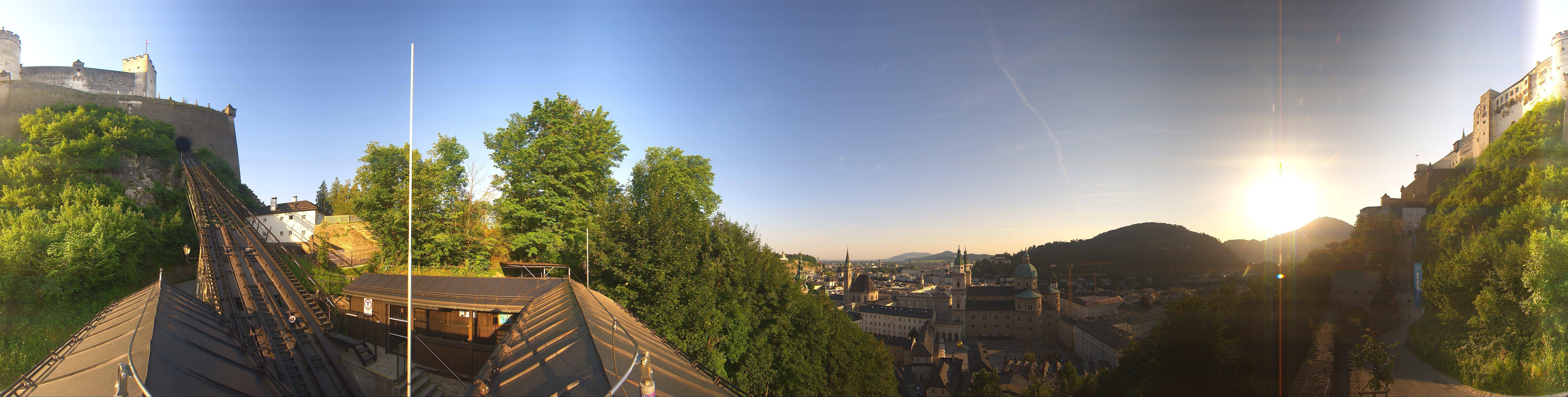 Archiv Foto Webcam Panorama Salzburg Festungsbahn