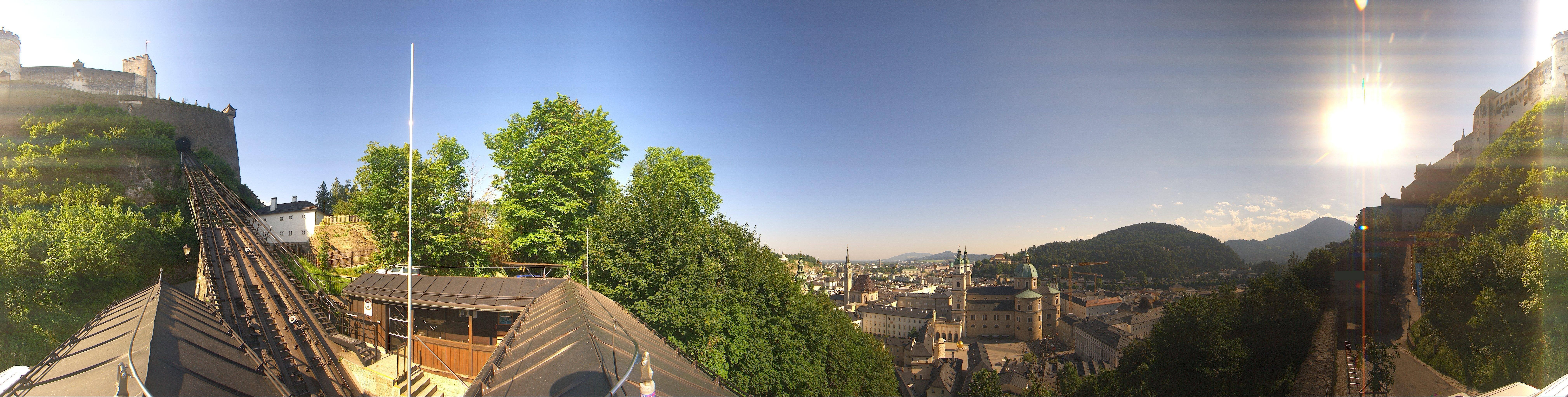 Archiv Foto Webcam Panorama Salzburg Festungsbahn