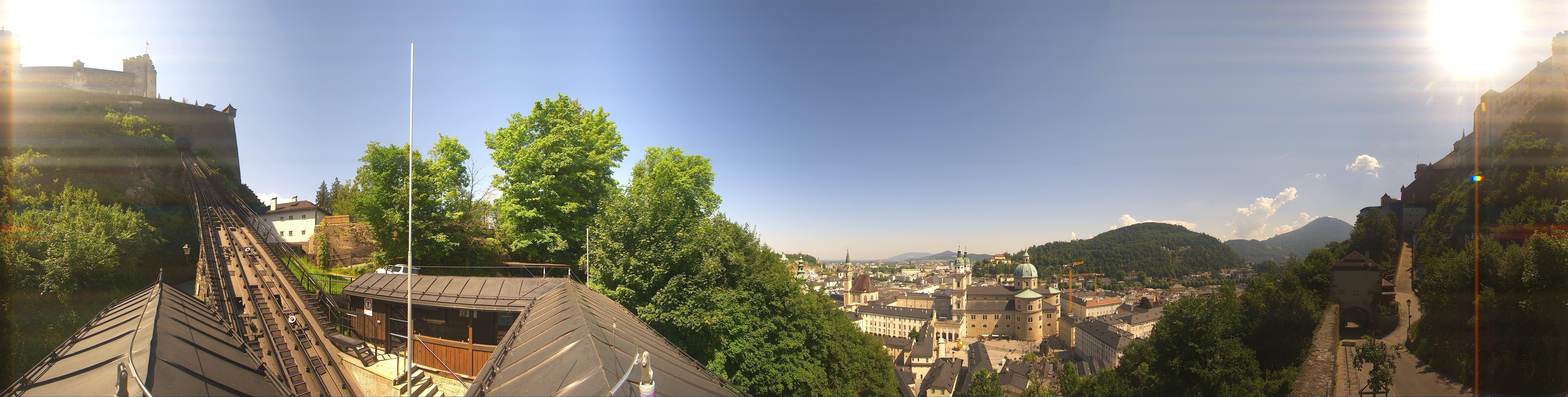 Archiv Foto Webcam Panorama Salzburg Festungsbahn
