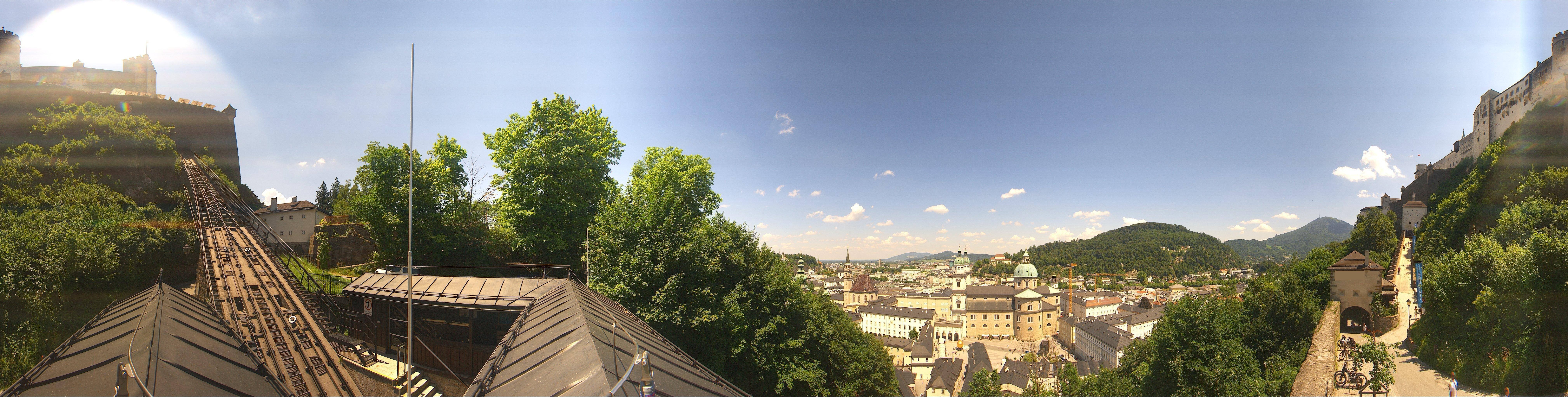 Archiv Foto Webcam Panorama Salzburg Festungsbahn
