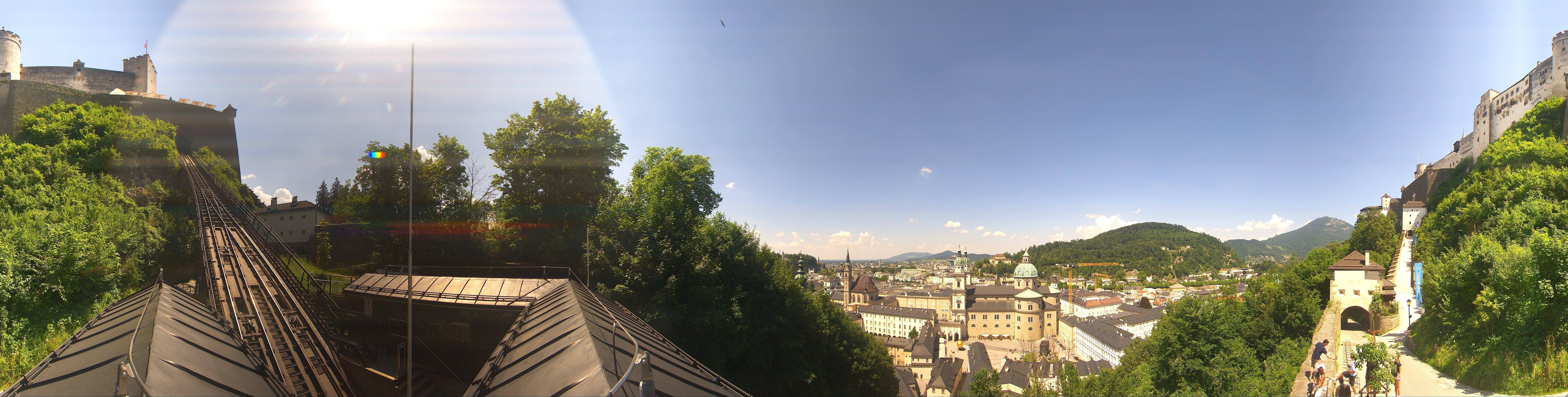 Archiv Foto Webcam Panorama Salzburg Festungsbahn