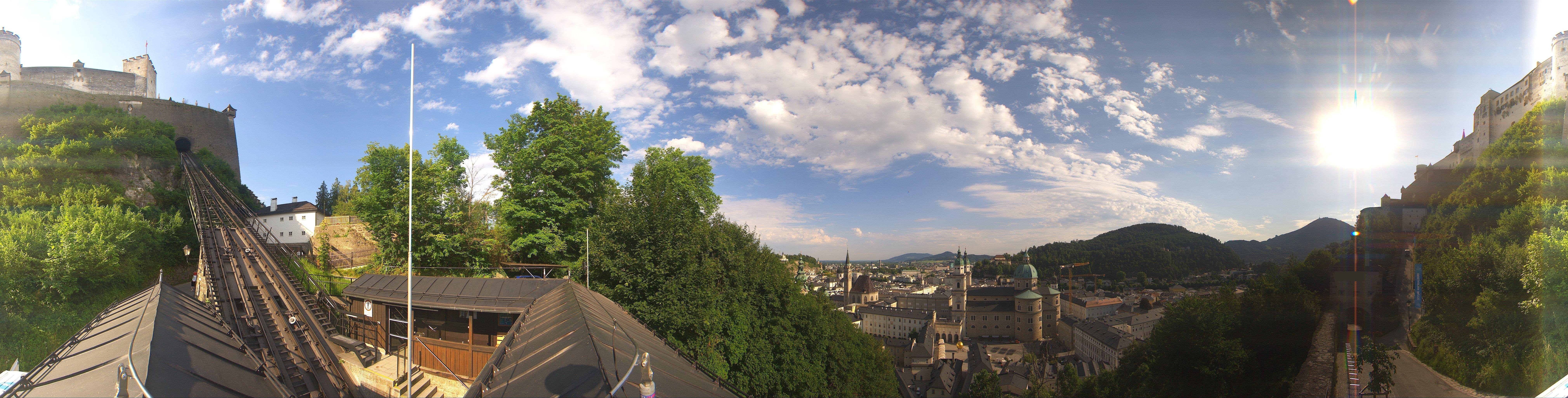 Archiv Foto Webcam Panorama Salzburg Festungsbahn