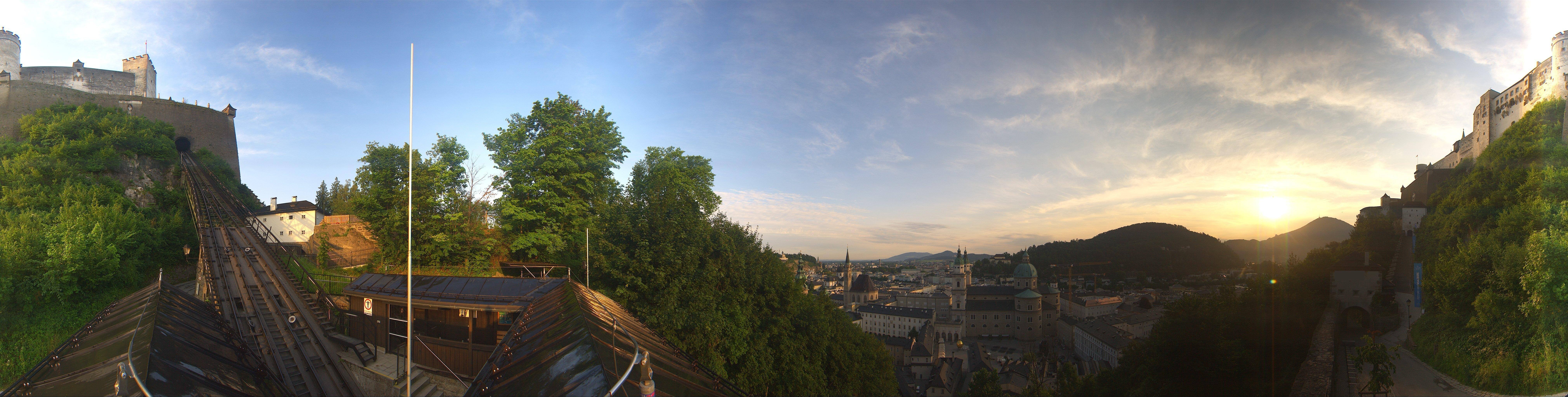 Archiv Foto Webcam Panorama Salzburg Festungsbahn