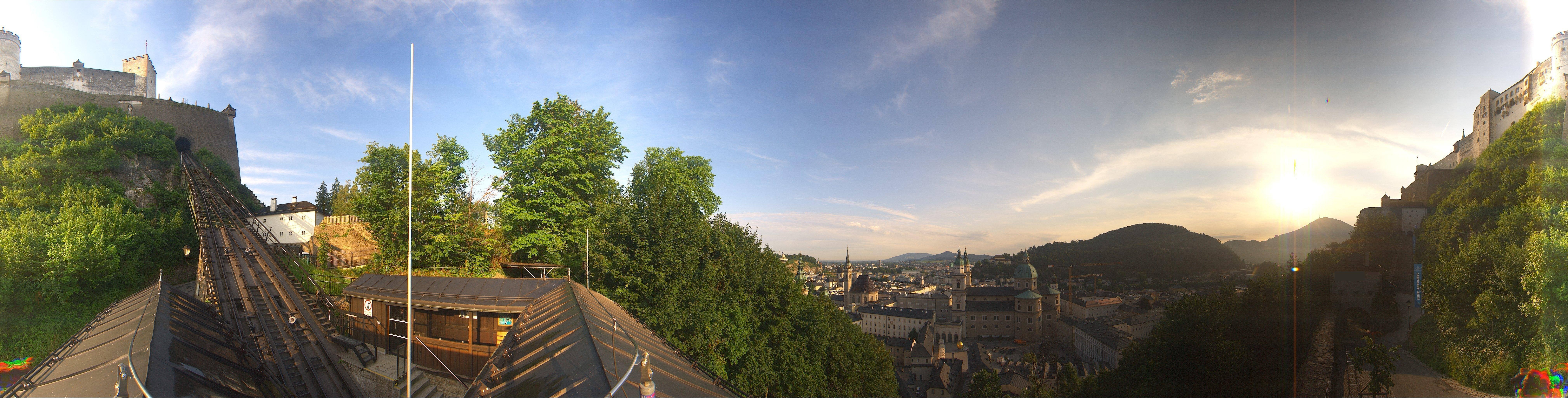 Archiv Foto Webcam Panorama Salzburg Festungsbahn