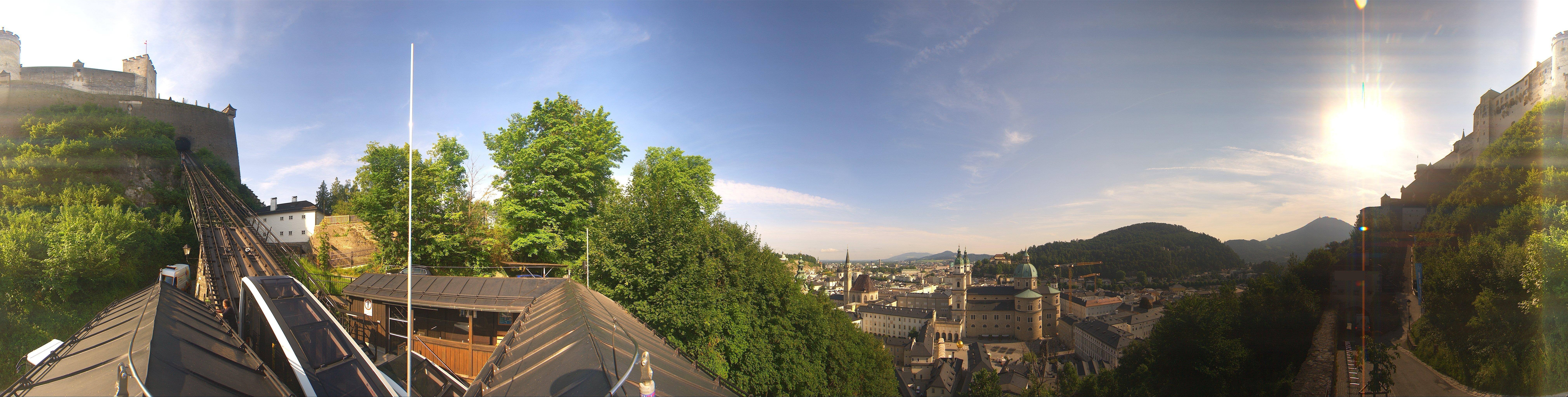 Archiv Foto Webcam Panorama Salzburg Festungsbahn